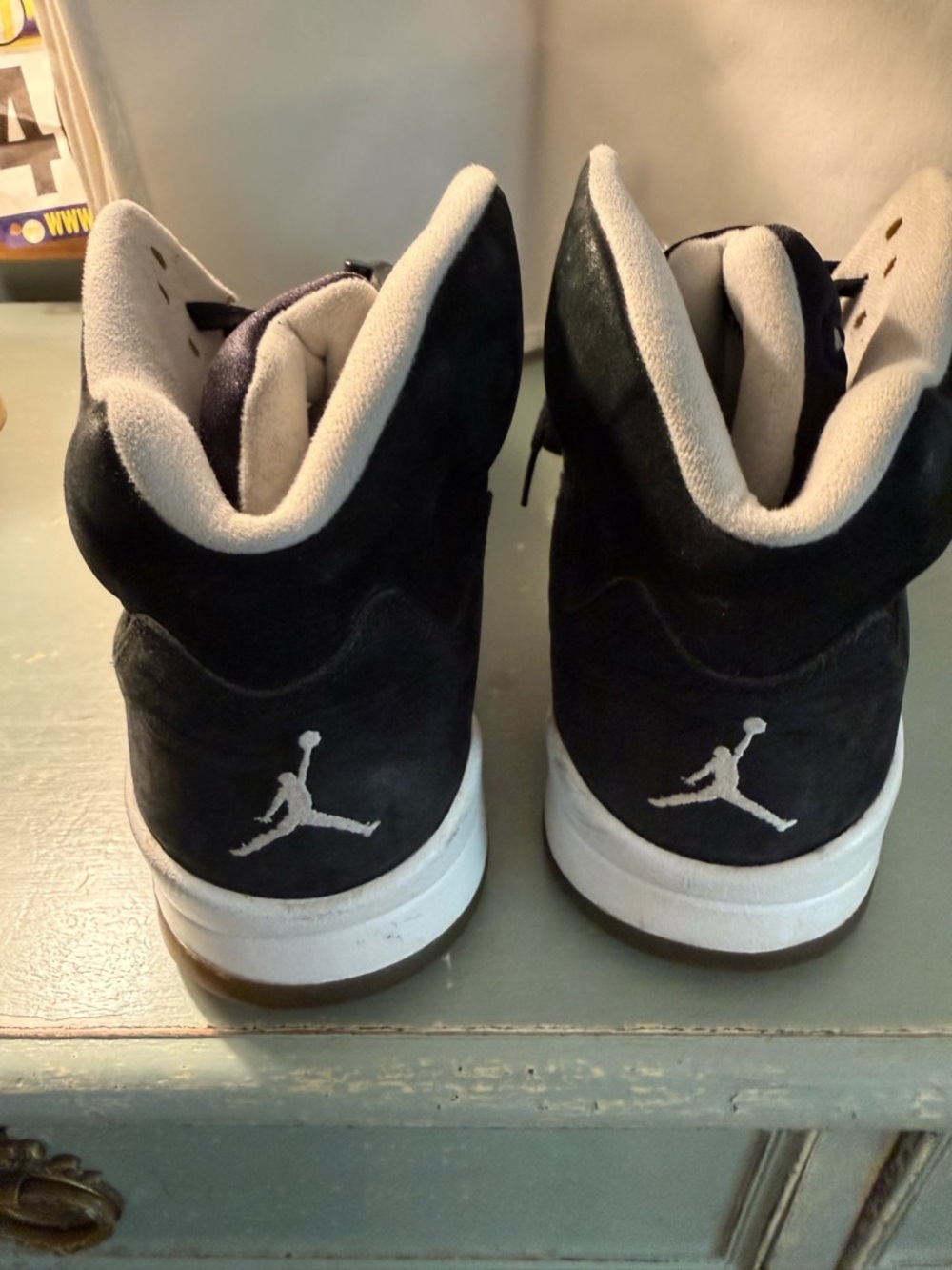 Mens Jordan Black High-Top Athletic Sneakers